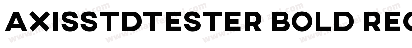 AxisStdTester Bold Regular字体转换